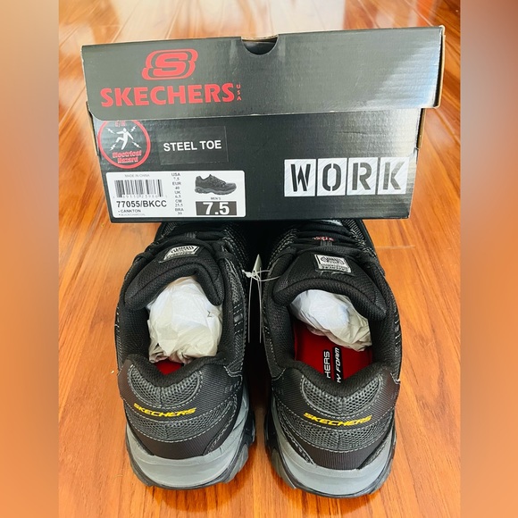 Skechers Work Steel Toe Cankton Shoes - Picture 3 of 3